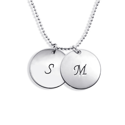 Silver Disc Pendant Necklace - Custom Jewellery By All Uniqueness