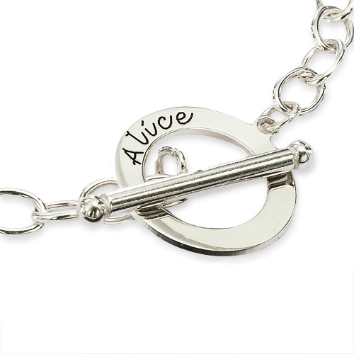 Silver T-Bar Bracelet/Anklet - Custom Jewellery By All Uniqueness