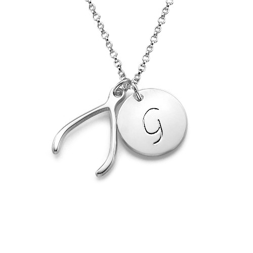 Silver Wishbone Necklace - Custom Jewellery By All Uniqueness
