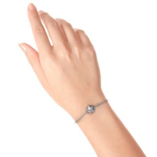 Silver Lucky Star Bracelet - Custom Jewellery By All Uniqueness