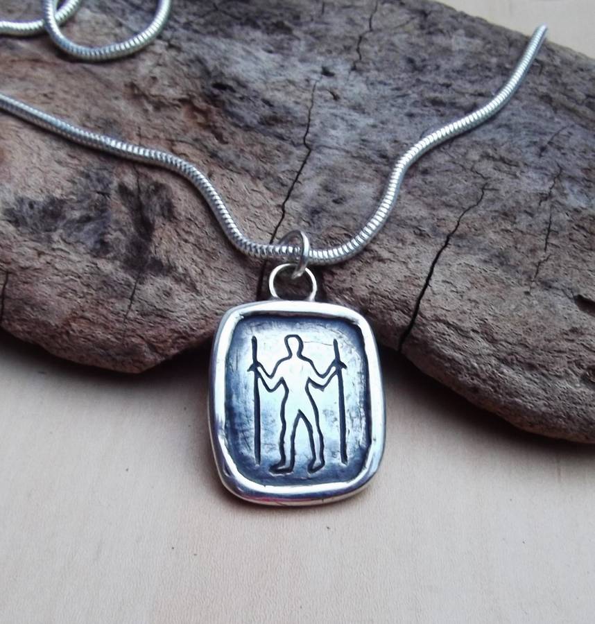 Long Man Silver Pendant - Custom Jewellery By All Uniqueness