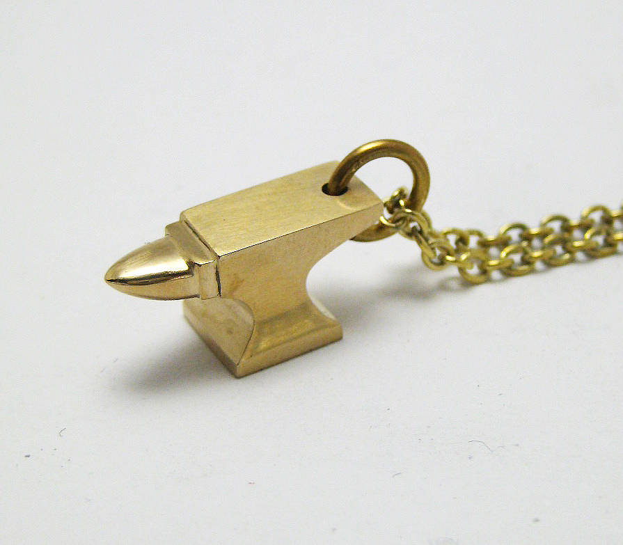 Mini Anvil Pendant - Custom Jewellery By All Uniqueness